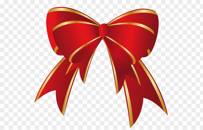 Christmas Bow Pic Gift Red Clip Art PNG