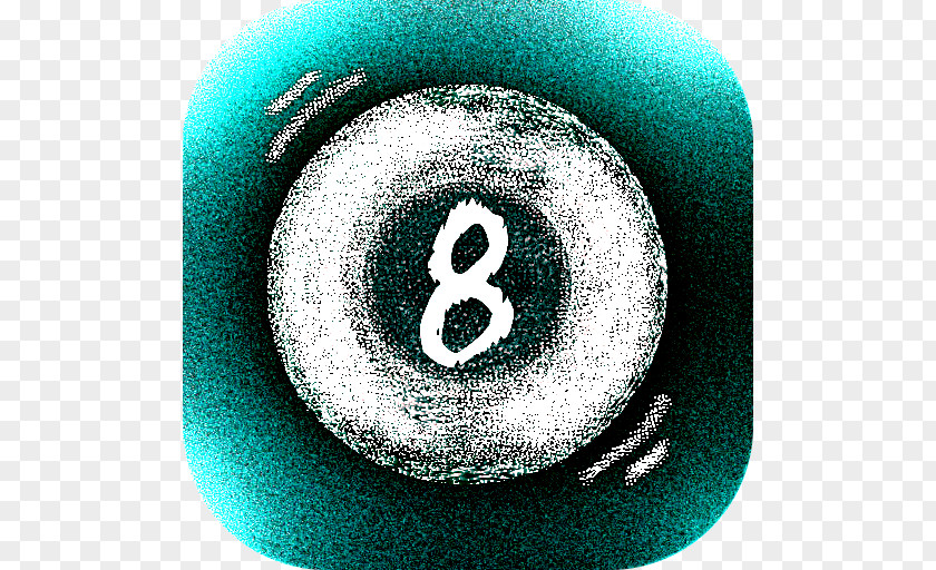 Circle Magic 8-Ball Eight-ball Turquoise Font PNG