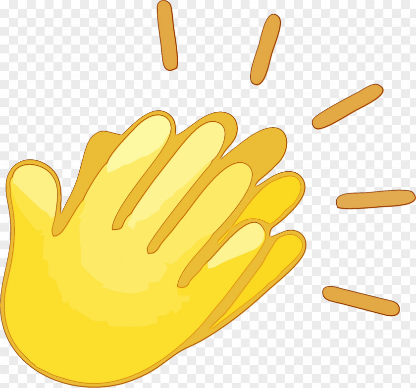 Glove Safety Produce Finger Yellow Design Material PNG