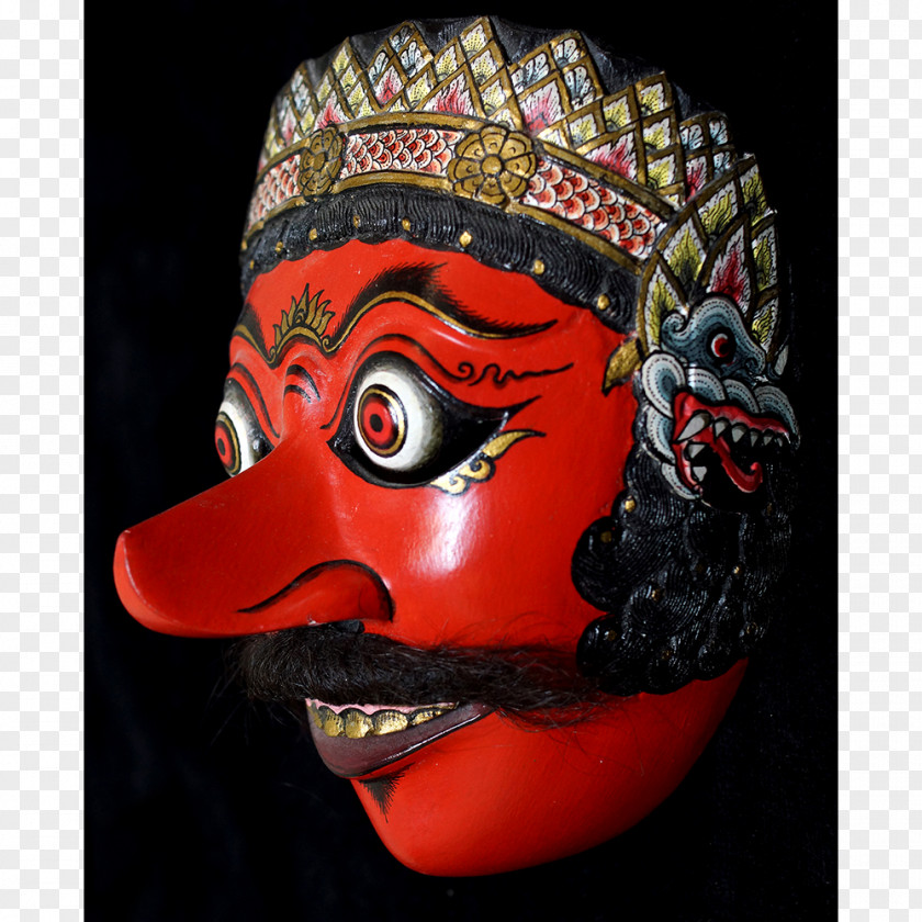 Mask Javanese People Klana Sewandana PNG