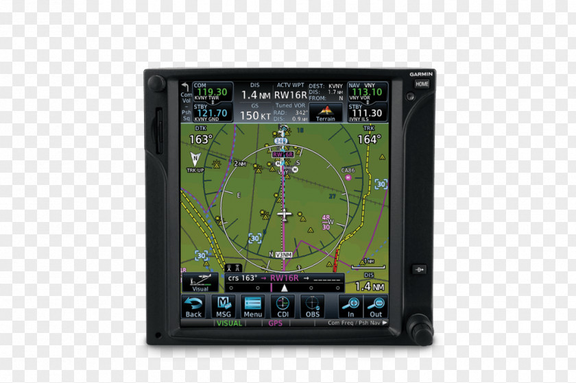 Aircraft Visual Approach Garmin Ltd. G1000 Automatic Dependent Surveillance – Broadcast PNG