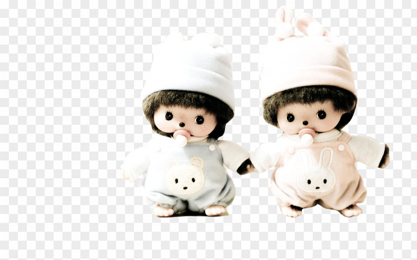Baby Twins Monchhichi Doll Taobao Wallpaper PNG