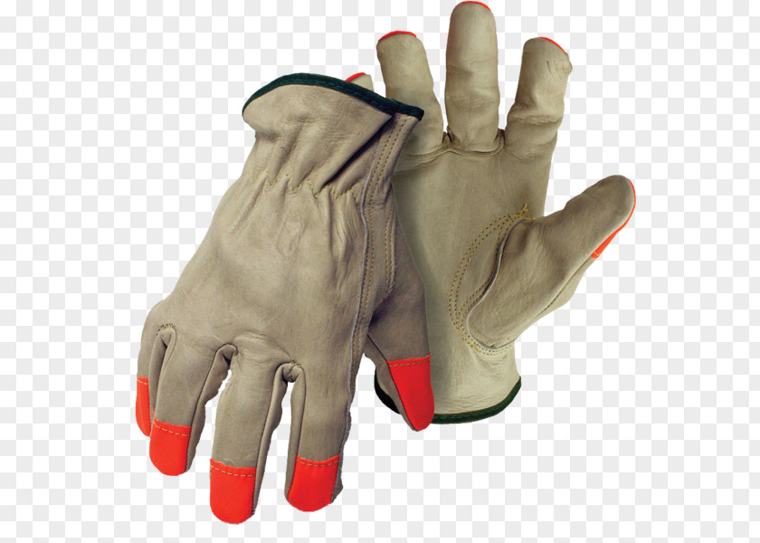 Finger Visa Cowhide Glove Leather Palm PNG