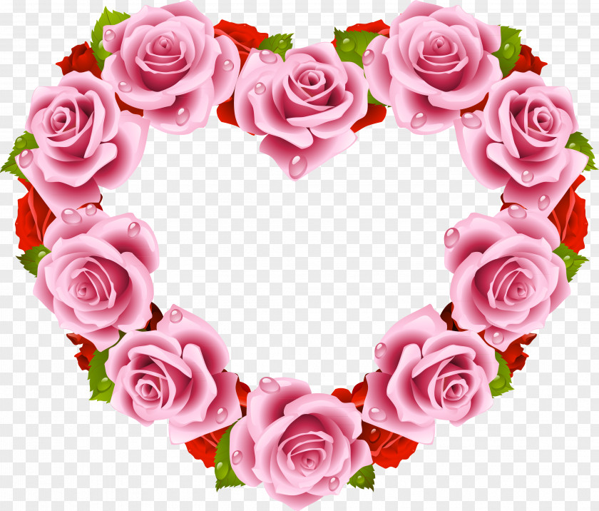 Flower Heart Rose Stock Photography PNG