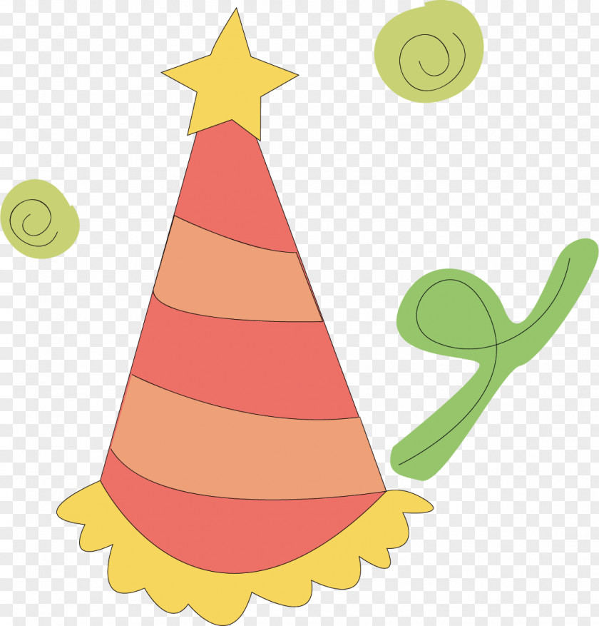 Hand-painted Cartoon Hat Birthday Clip Art PNG