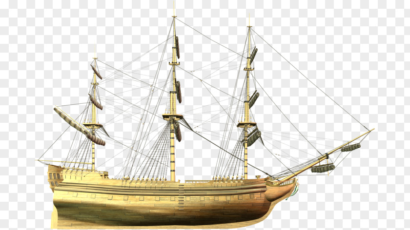 Ship Brigantine Barquentine Of The Line PNG