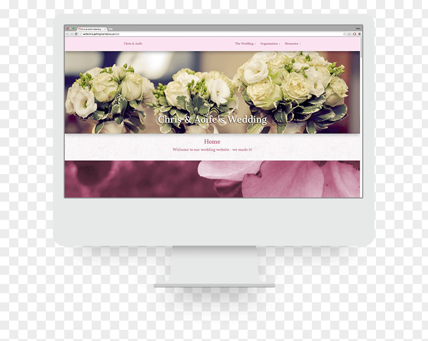 Wedding Floral Design Personal Website Flower Bouquet Reception PNG