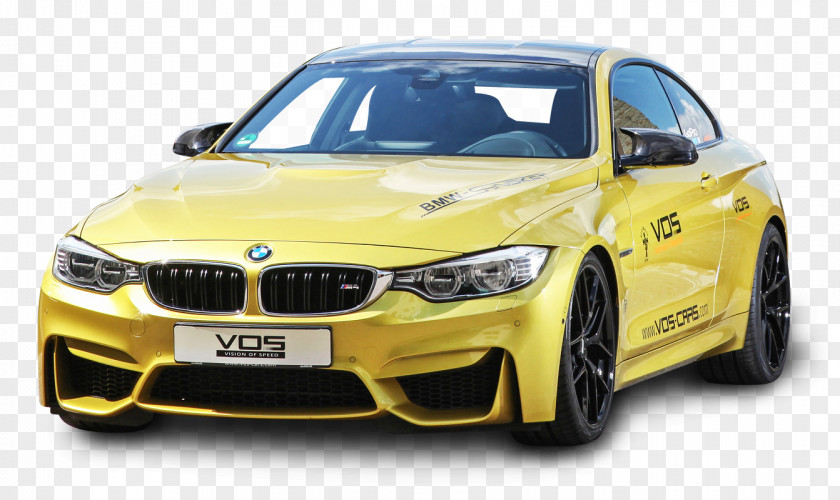 Yellow BMW M4 Car 2015 M3 I8 PNG