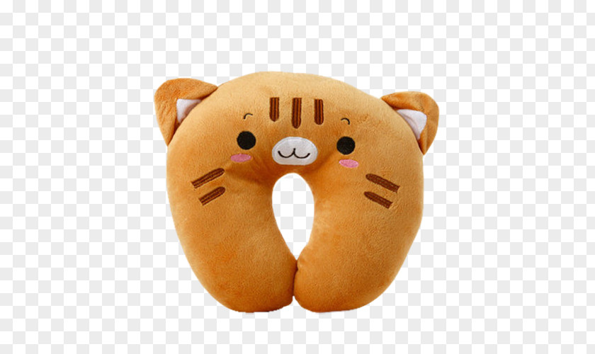 Cute Cat U-pillow Throw Pillow Cushion Plush Neck PNG