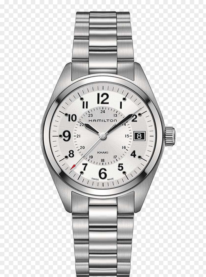 Silver Watches Hamilton Male Table Watch Company Quartz Clock Strap PNG