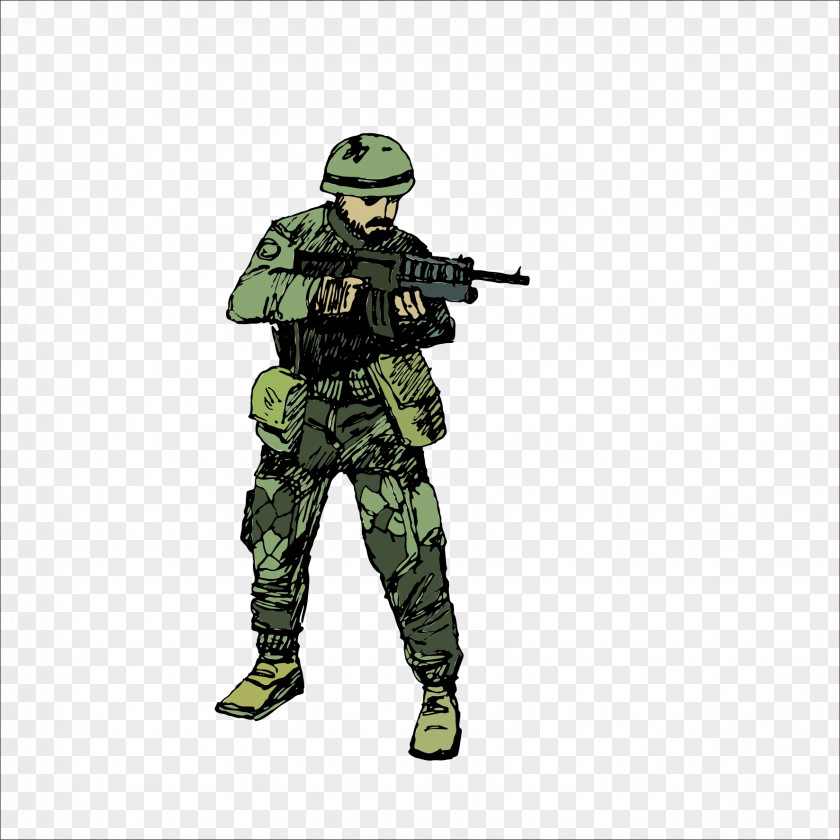 Soldier Military Infantry Army PNG