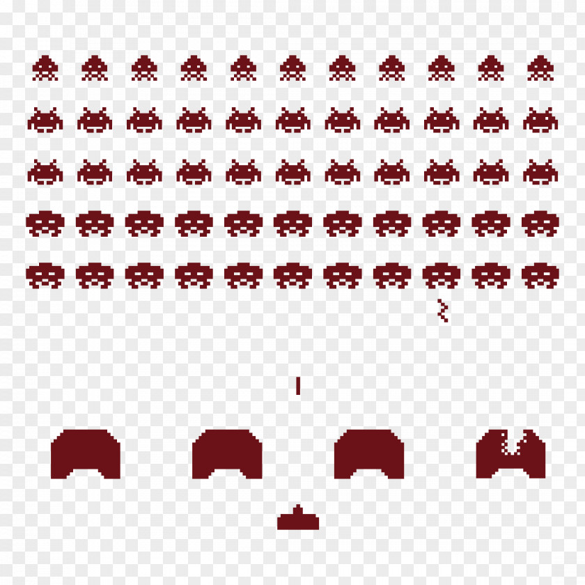 Space Invaders Sticker GIF Video Games PNG