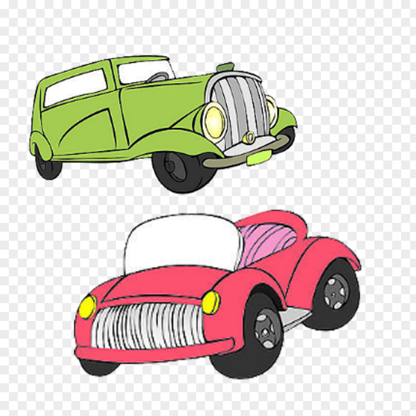 Two Cars Cartoon PNG