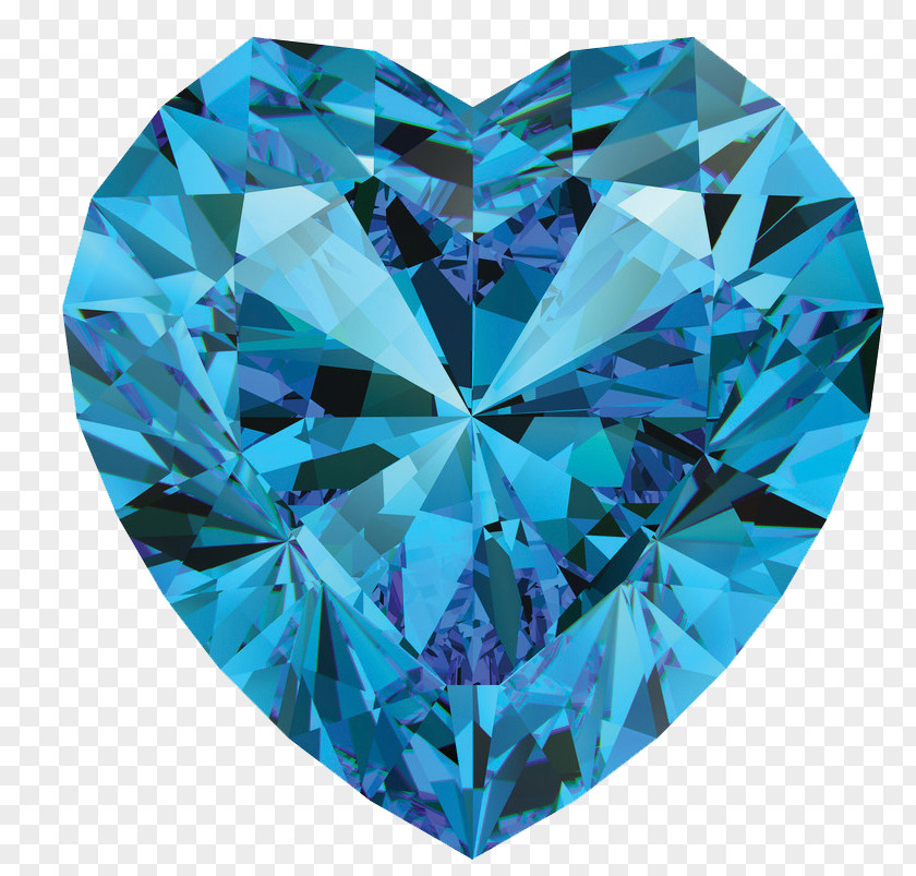 Gemstone Blue Diamond Stock Photography PNG