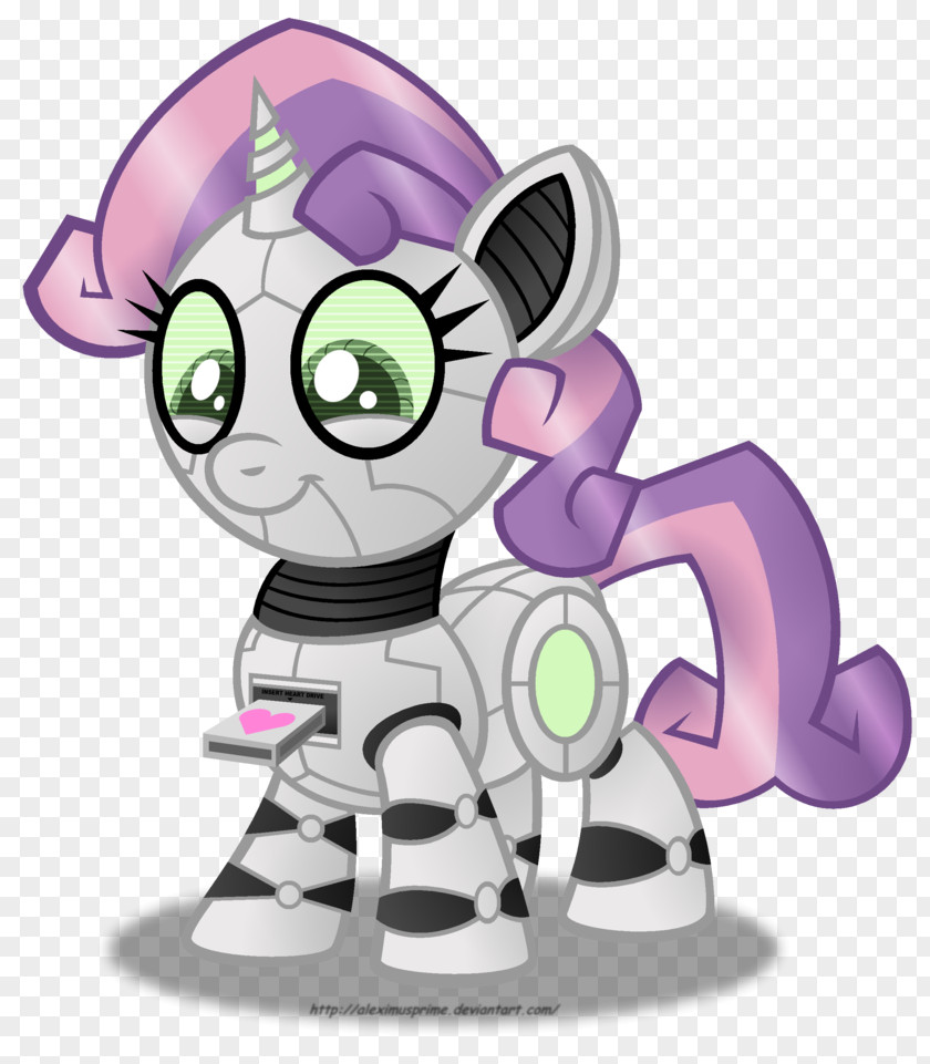 Little Robot Sweetie Belle Pony Horse Oroblanco PNG