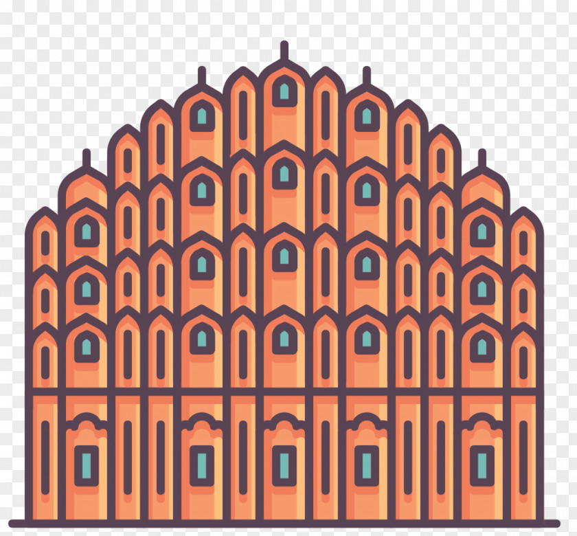 Scenic Spots And Historical Sites Hawa Mahal City Palace Jal Jantar Mantar PNG