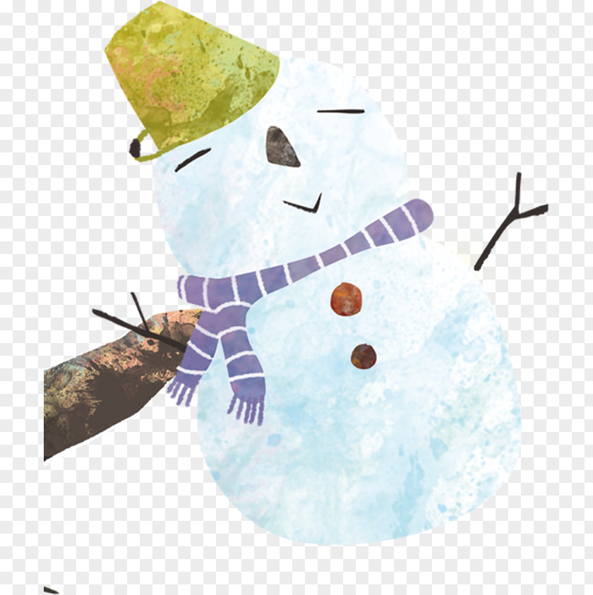 Smiling Snowman Cold Winter Pattern PNG