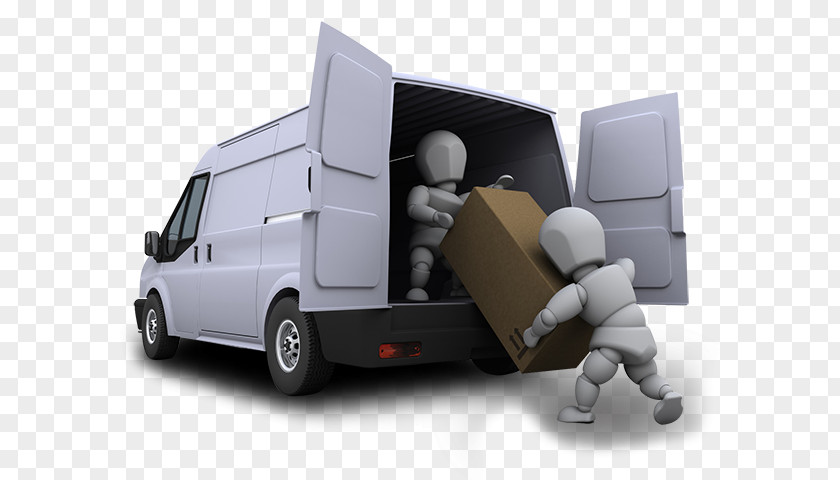 Car Man With A Van Mover Truck PNG