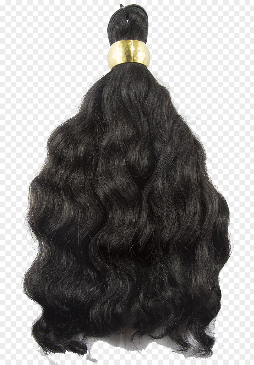 Curly Grass Pattern Black Hair Long Brown Wig PNG