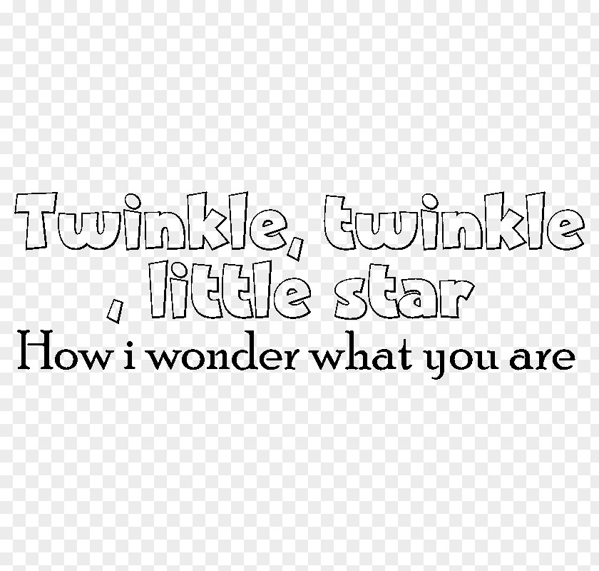 Twinkle Little Star Document Line Point White Logo PNG