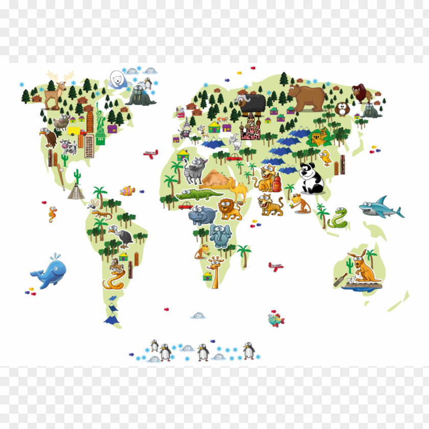 Map World Globe Poster PNG