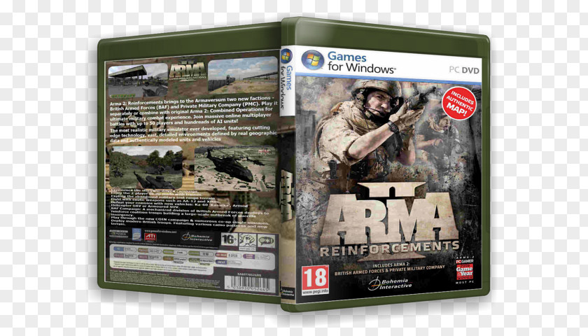 SK-II Arma 2: Reinforcements DVD-ROM PC Game Video PNG