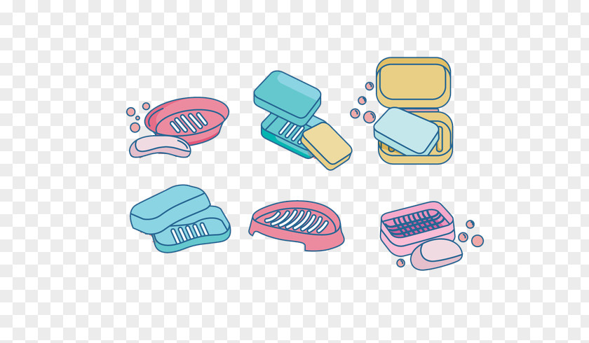 Vector Household Hygiene Supplies Soap Dish PNG