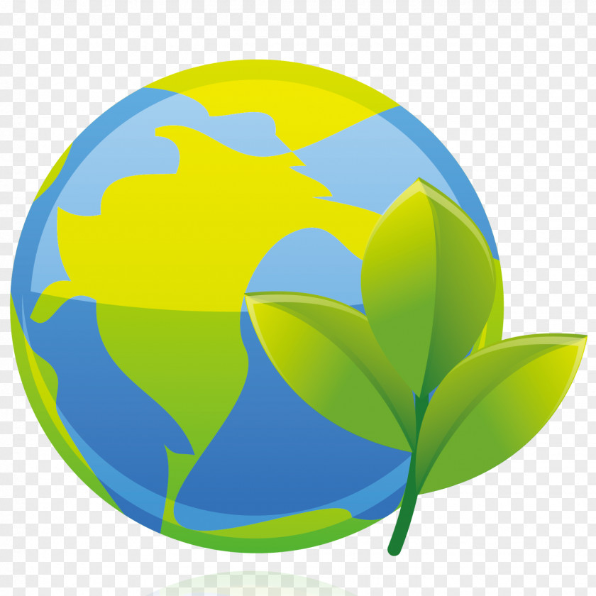 Vector Material Green Planet Earth Euclidean Illustration PNG