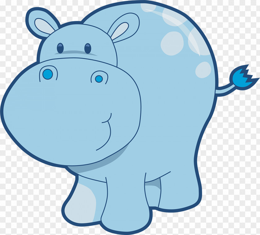 Animated Hippo Hippopotamus Drawing Animal Illustrations Clip Art PNG
