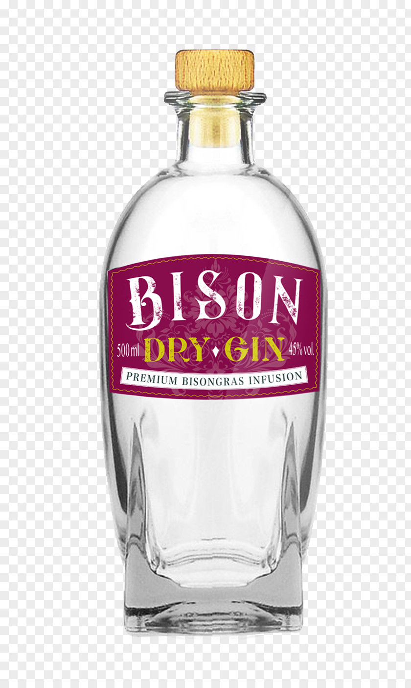 Bison Distilled Beverage Liqueur Alcoholic Drink Glass Bottle PNG