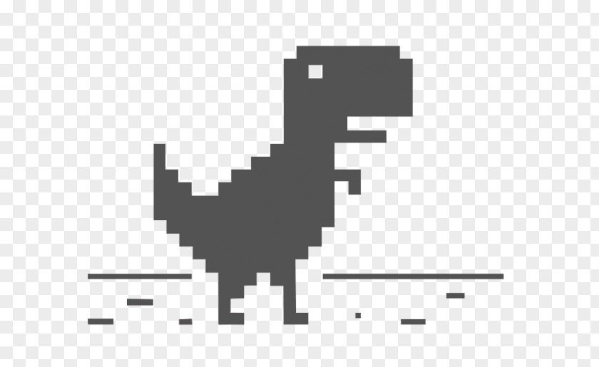 Dinosaur Tyrannosaurus Dino T-Rex Google Chrome Jumping PNG