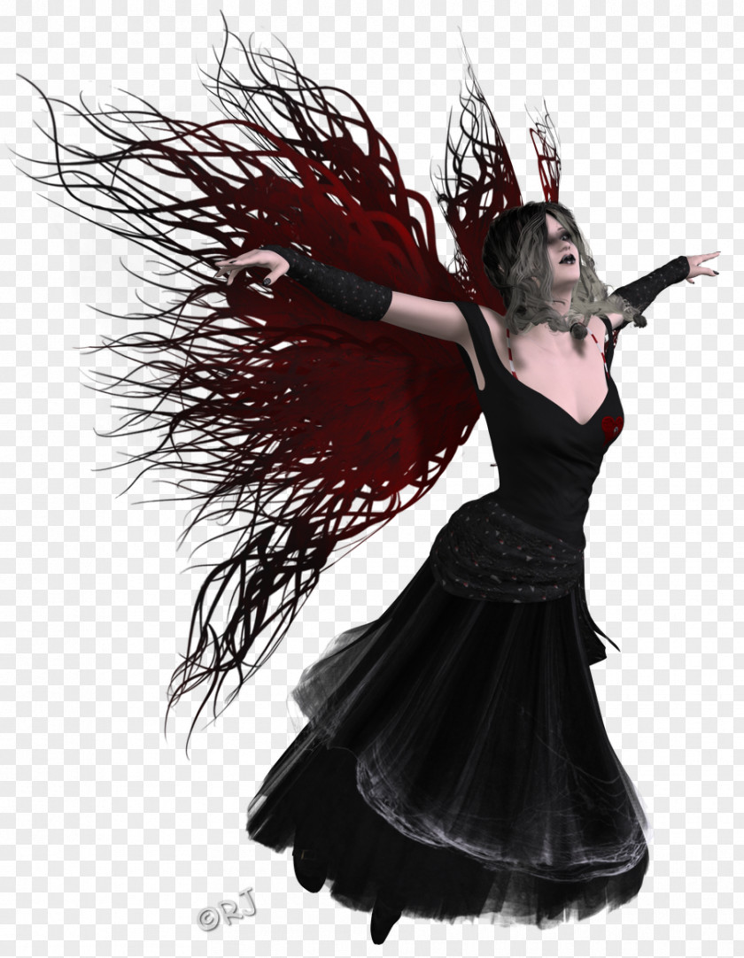 Goth Costume Design PNG