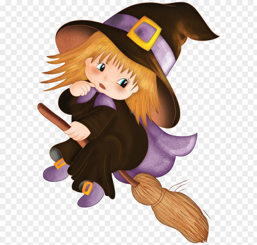 Riding A Broom Boy Wizard Witchcraft Halloween Cartoon Magic Clip Art PNG
