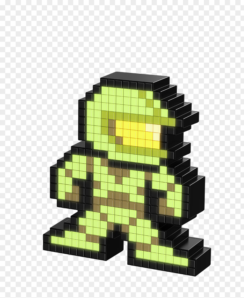 Street Fighter Ryu Master Chief Pixel Art PNG
