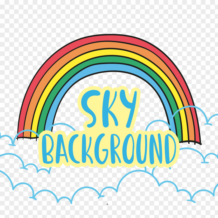 Bebas Awan Rainbow Cloud Sky Vector Graphics Image PNG