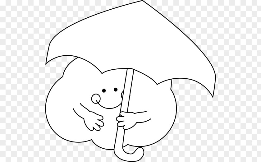 Picture Of An Umbrella Black And White Clip Art PNG