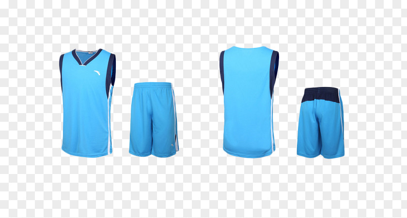 Blue Sportswear Jersey Basketball Uniform Icon PNG