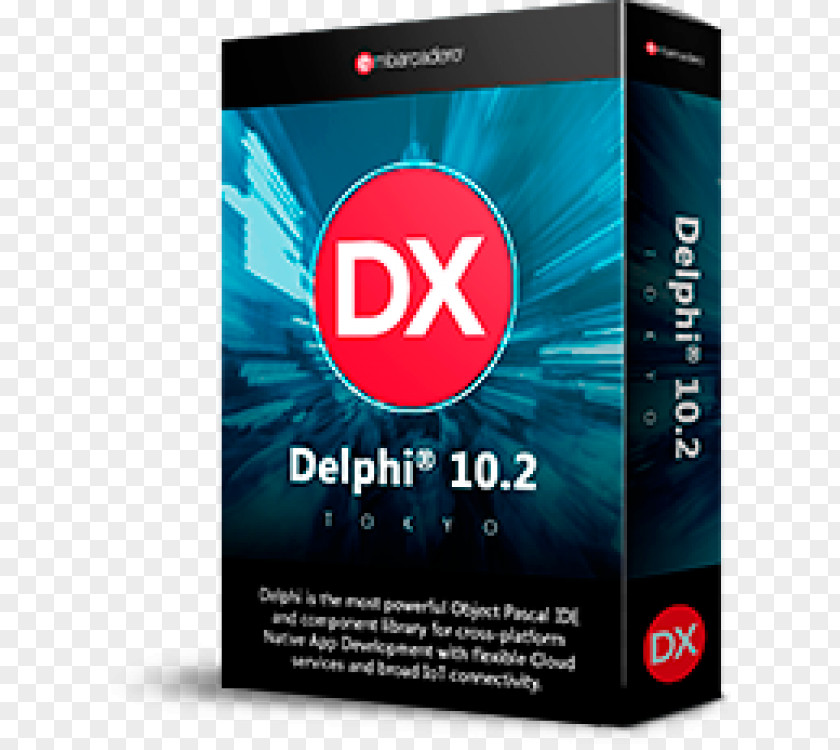 Box Mockup Delphi Embarcadero RAD Studio C++Builder Object Pascal Technologies PNG