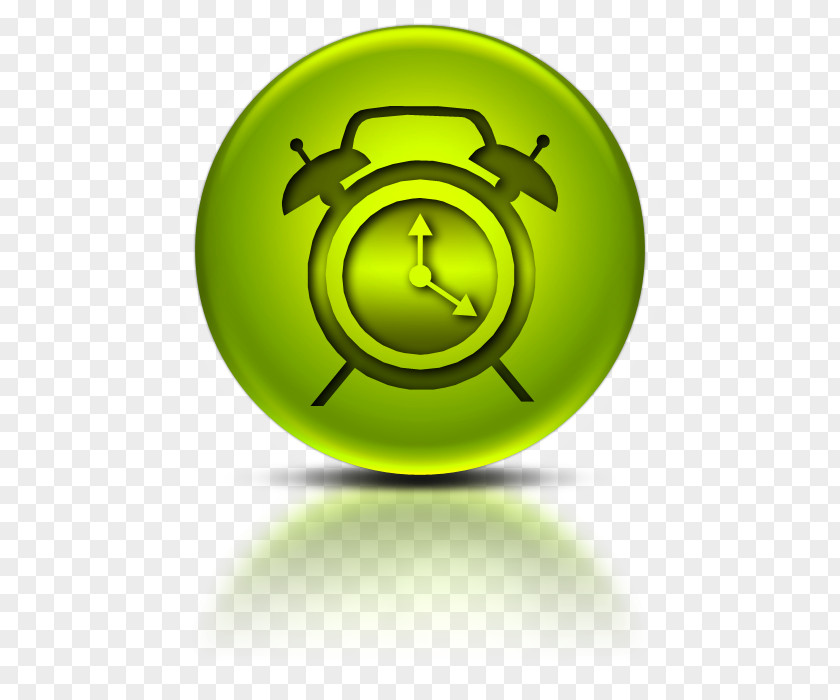 Green Alarm Icon Clock Stopwatch PNG