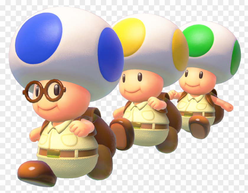 Mario Bros Captain Toad: Treasure Tracker Bros. Super 3D World Galaxy PNG