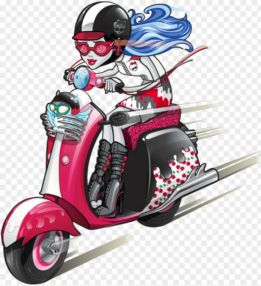 Scooter Motorcycle Accessories Vespa Monster High PNG