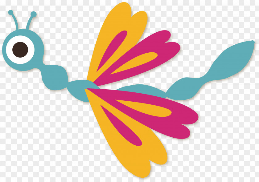 Creative Dragonfly Vector Insect Butterfly Cartoon Cuteness PNG