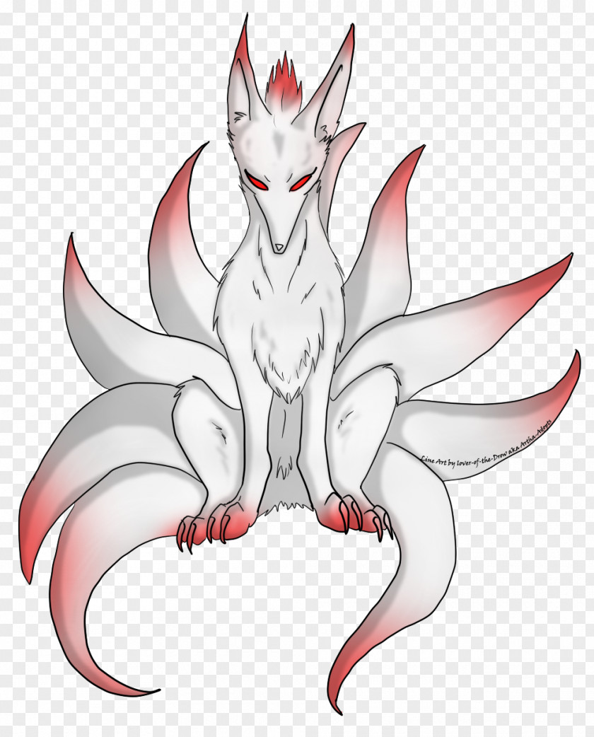 Drawing Kitsune Line Art Clip PNG