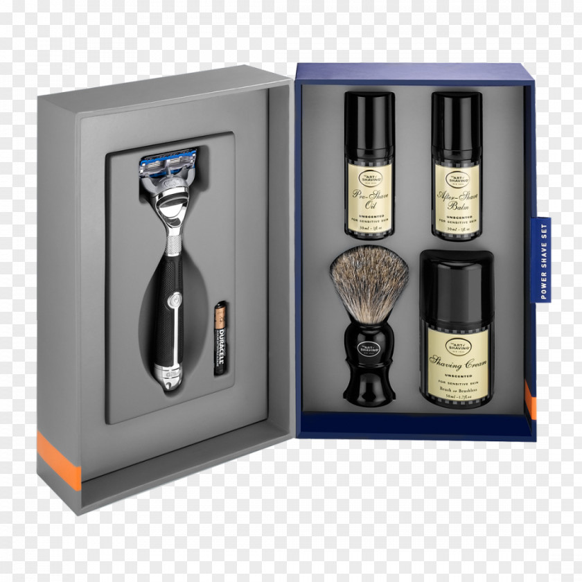 Gillette The Art Of Shaving Shave Brush Razor Oil PNG