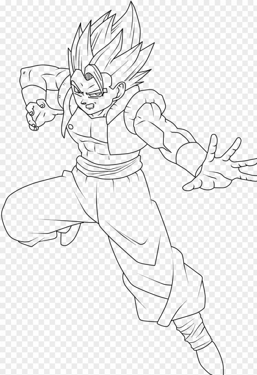 Goku Line Art Gogeta Gohan Vegeta PNG