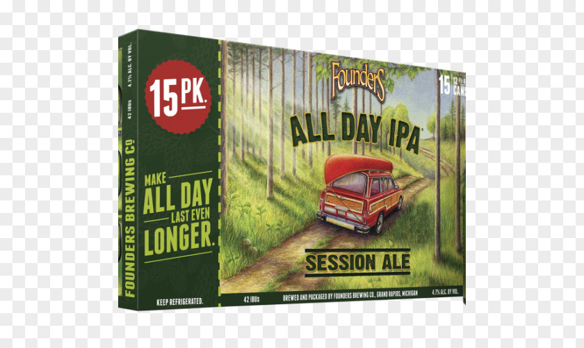Beer Founders Brewing Company Founder's All Day IPA India Pale Ale PNG