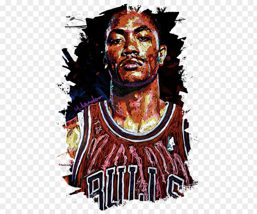 Derrick Rose Chicago Bulls NBA Basketball Athlete PNG