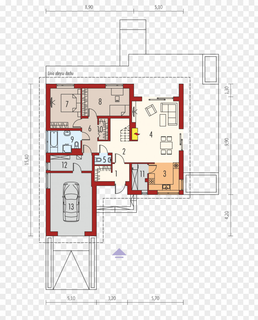 House Floor Plan Bungalow PNG