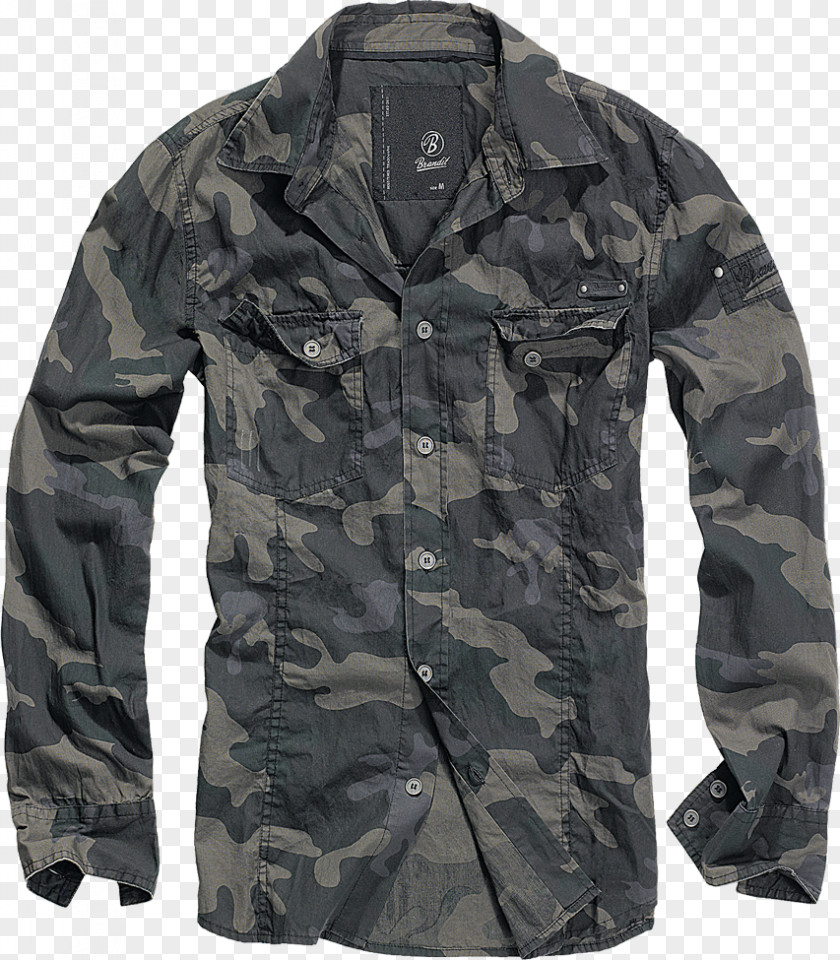 Military Surplus Long-sleeved T-shirt Camouflage PNG