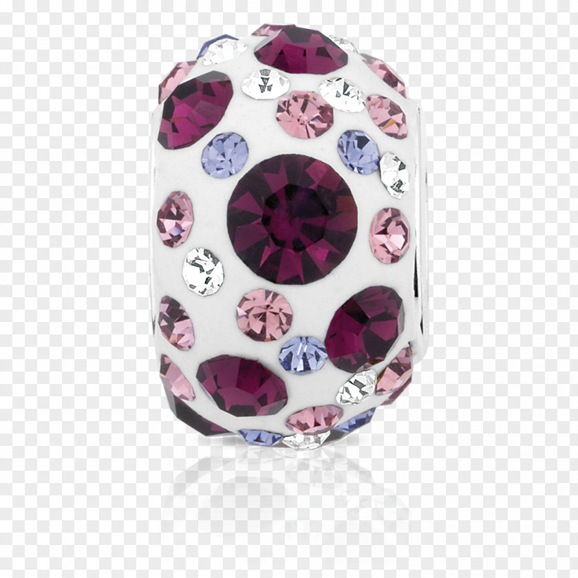 Purple Crystal Charm Bracelet Jewellery Pandora Diamond PNG